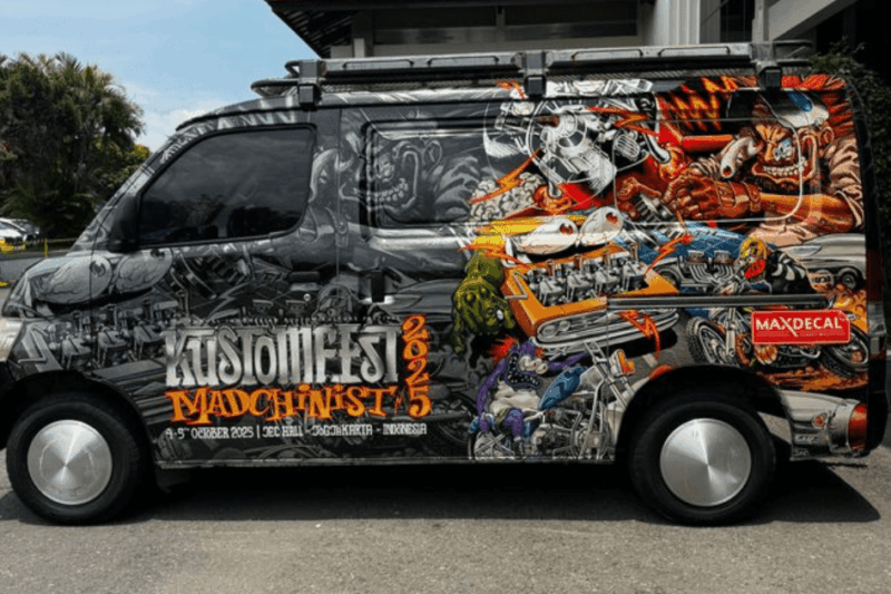 Stiker Vinyl A3+ untuk Modif Mobil di Kustomfest 2025